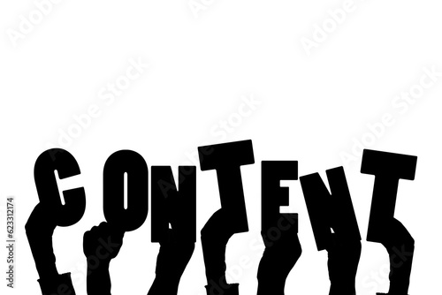 Digital png illustration of hands with content text on transparent background