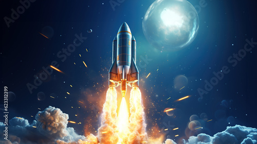 Rocket Launch to the Moon, Generative AI
