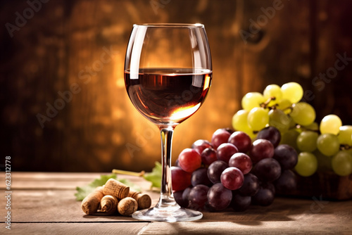 winery alcohol wine drink bottle background beverage barrel grape glass food. Generative AI.