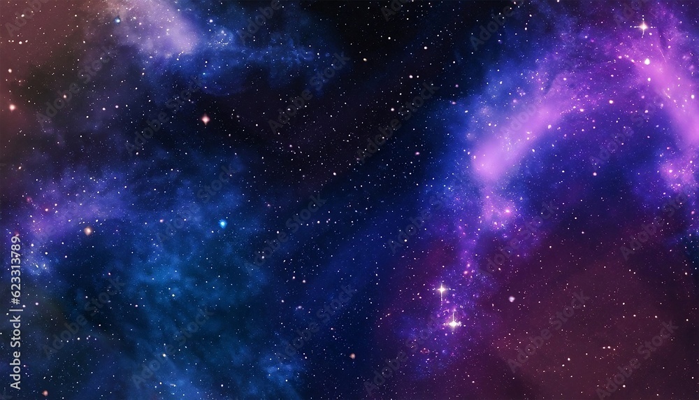 Space background with nebula and stars in the night sky