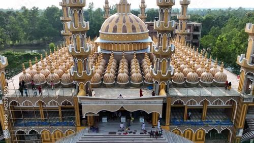 201 Dome Mosque, Gopalpur Upazila, Tangail, Bangladesh. Beautiful Mosque photo