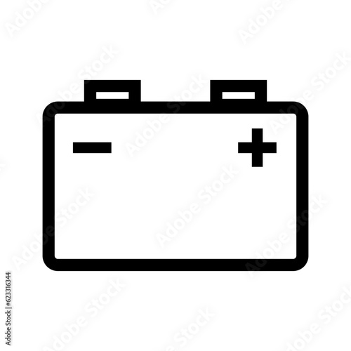 Car battery icon. Automotive battery icon. Vector.