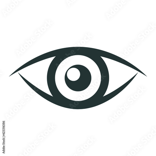 Gazing eye icon. Gaze. Vector.
