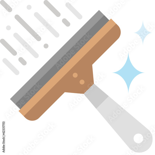 Glass cleaner flat icon