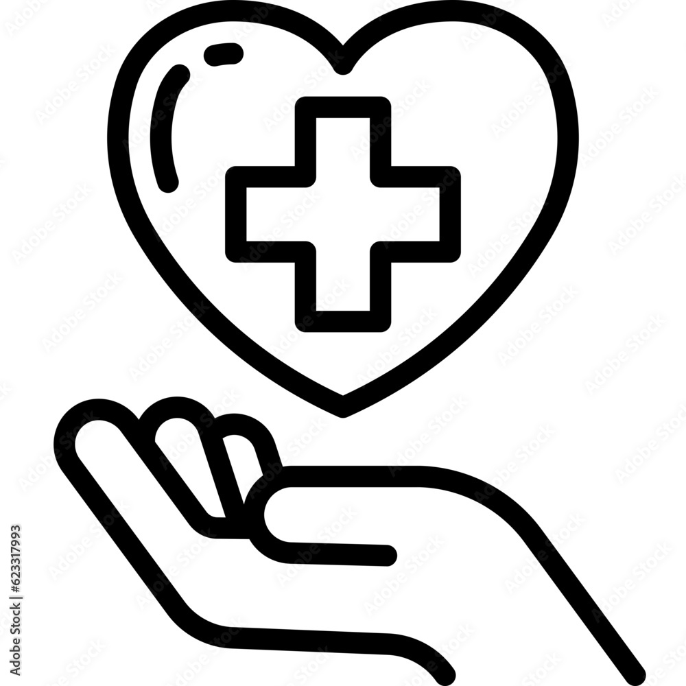 Obraz premium Healthcare line icon