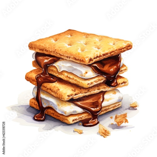 stack of pancakes on a white background