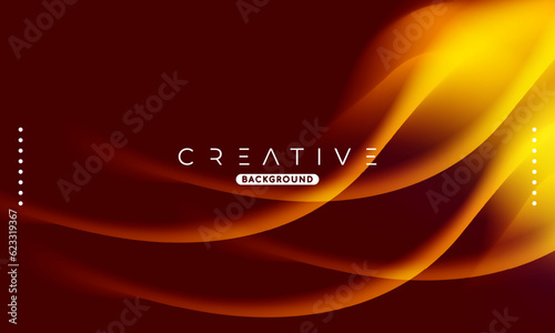 Abstract liquid gradient Background. Fluid color mix. Orange vivid Color blend. Modern Design Template For Your ads, Banner, Poster, Cover, Web, Brochure, and flyer. Vector Eps 10