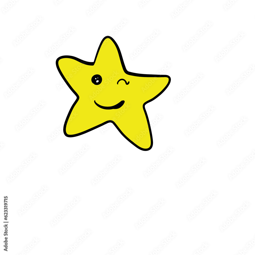 star isolated on white star isolated on white