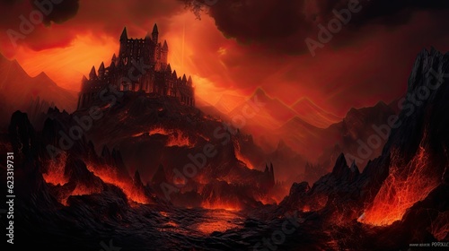 fire castle or hell castle © jambulart