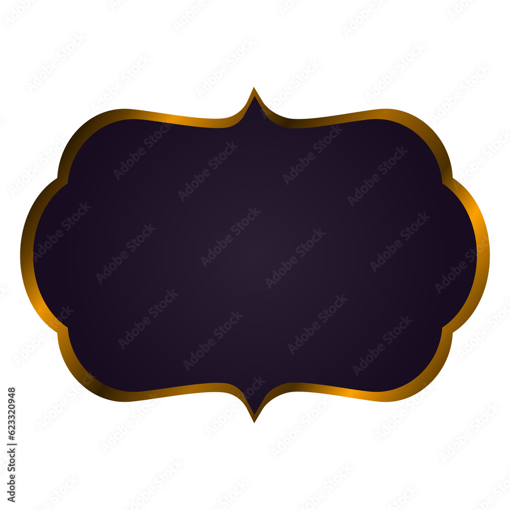 illustration of a luxury label