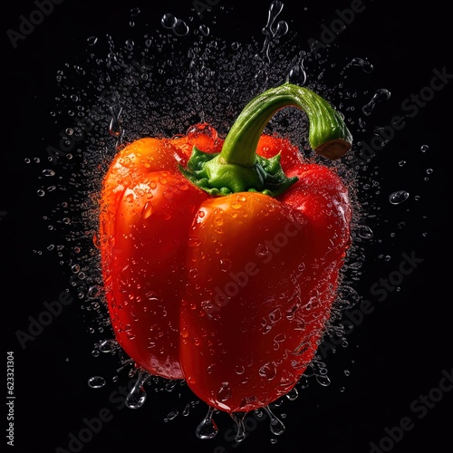 red pepper in water