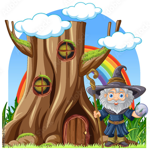 Wizard in magic land