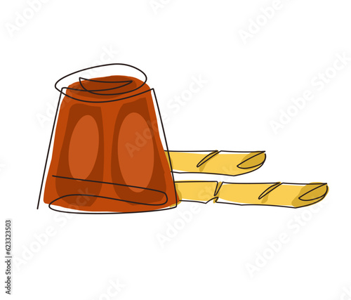 one continuous line of Jaggery