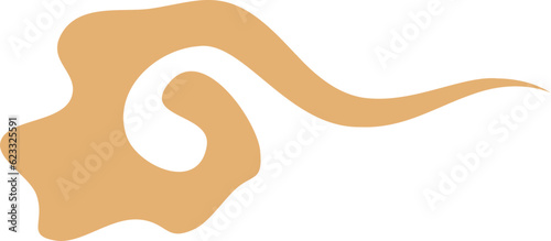 Abstract stylized Chinese cloud