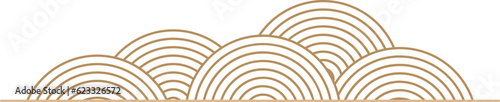 Abstract Mountain, Cloud or Rainbow Design Element in Traditional Chinese Style