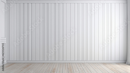 白木・ホワイトウッドの壁の明るい部屋・デザイン素材・背景素材
