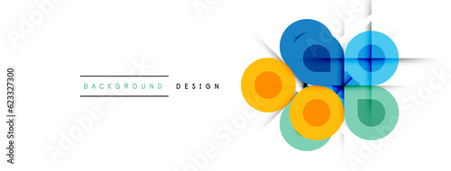 Enigmatic Circles - Captivating Vector Geometric Background, Unveiling the Mesmerizing Composition of Intriguing Circle Elements