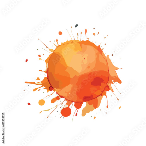 Water color brush, splatter, stain, watercolor, abstract, blue, texture, vector, background, paint, splash, frame, collection, illustration, paper, template © Amazinart