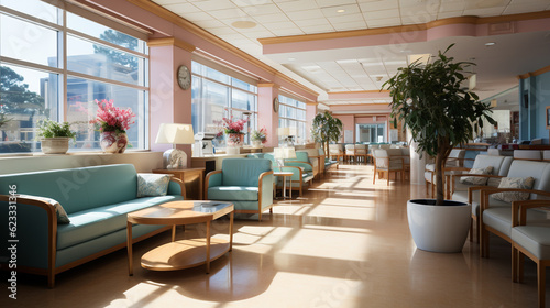 Clinical waiting room. Generative Ai
