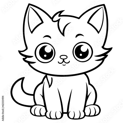 Cat outline  vector illustrator  Cat Day  International cat day 