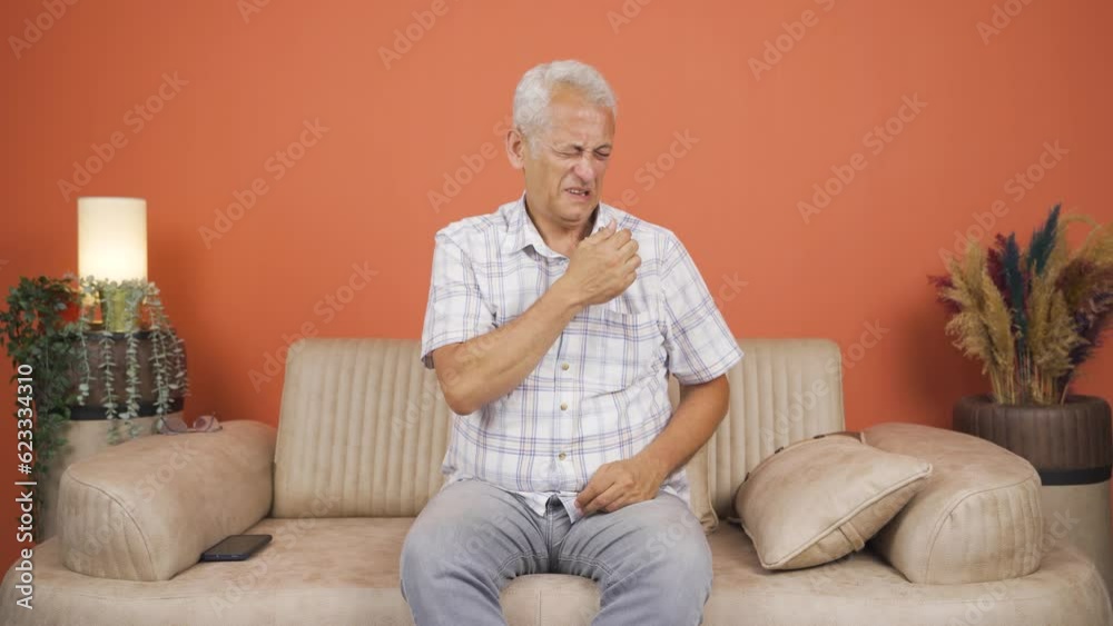 The sweating man smells bad and offensive. The sweating man smells bad and offensive.