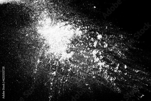 Explosion with dust and particle