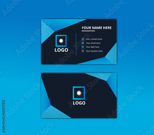 Exceptional visiting card design template.