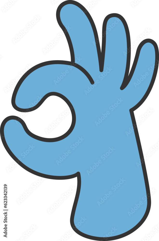 Hand line filled icon. Hand icon simple cartoon style. Hand vector element. Hand line filled icon. Hand icon simple cartoon style. Hand vector element.