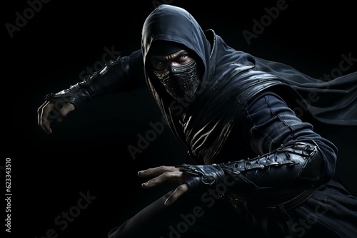Ninja warrior criminal. Generate Ai