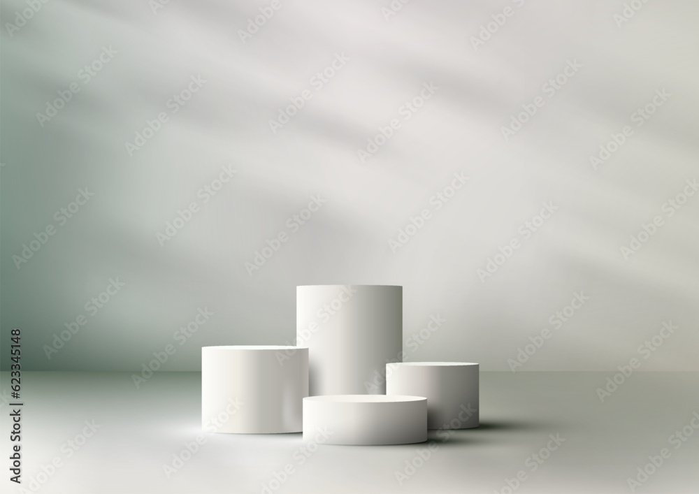 Sleek and Modern Product Showcase. Minimalist 3D Podium Stand with Natural Lighting. Vector Illustrator Mockup Sleek and Modern Product Showcase. Minimalist 3D Podium Stand with Natural Lighting. Vector Illustrator Mockup