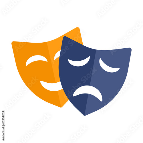 comedy and tragedy mask symbol