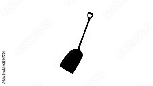 snow shovel silhouette
