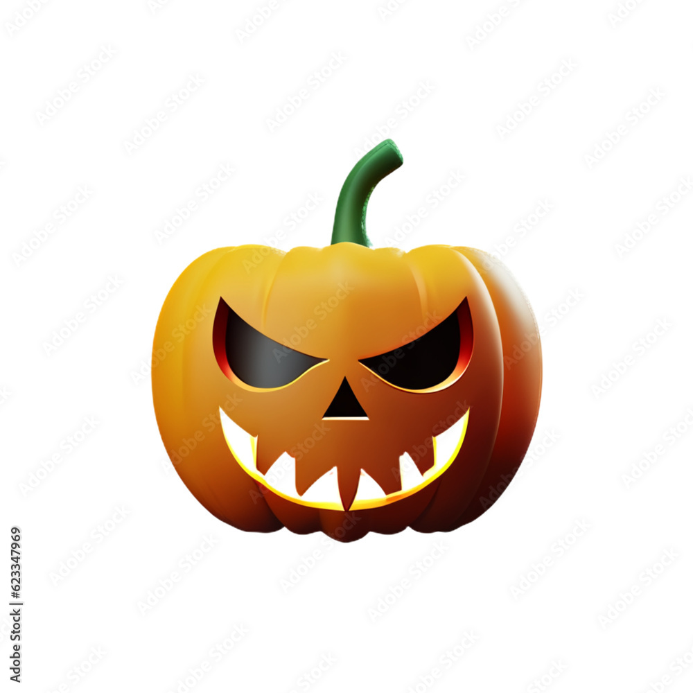 Funny Pumpkin cartoon for halloween Flying pumpkin plastic cartoon low poly 3d icon on white background Funny Pumpkin cartoon for halloween Flying pumpkin plastic cartoon low poly 3d icon on white background