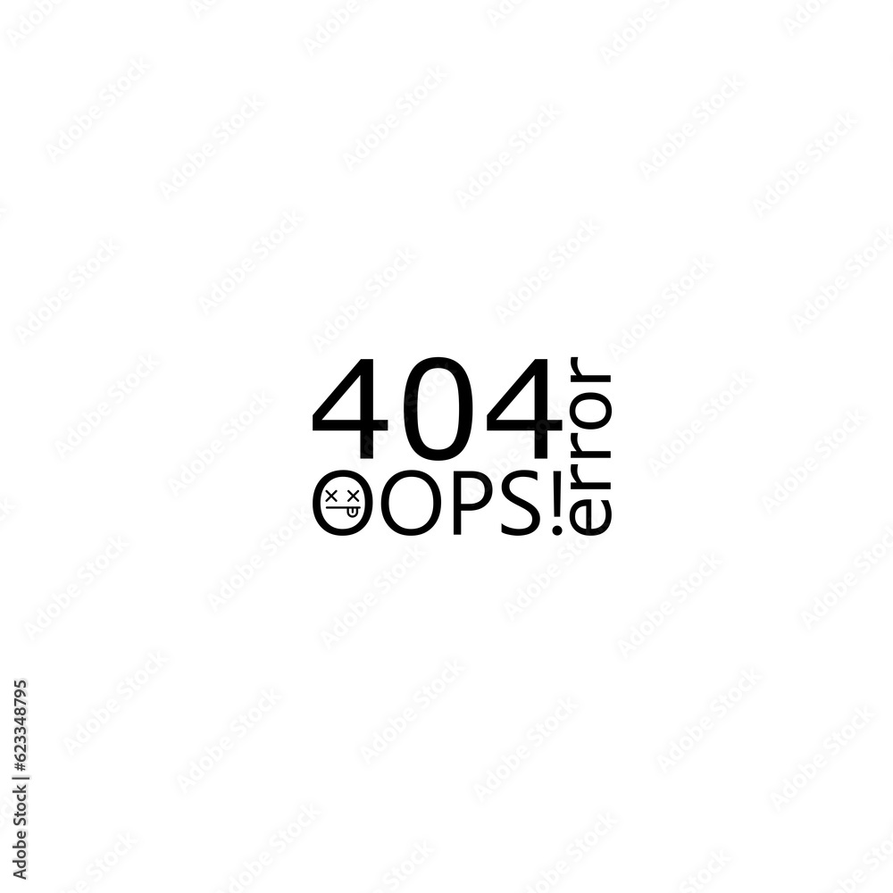 404 Error sign icon isolated on white background