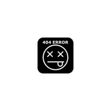 404 Error sign icon isolated on white background