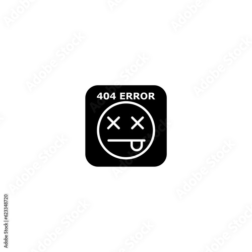 404 Error sign icon isolated on white background