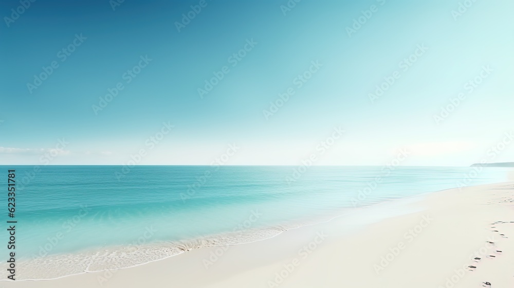Obraz premium Beautiful Holiday summer sand&nbsp;beach tropical beach and sea&nbsp;Background