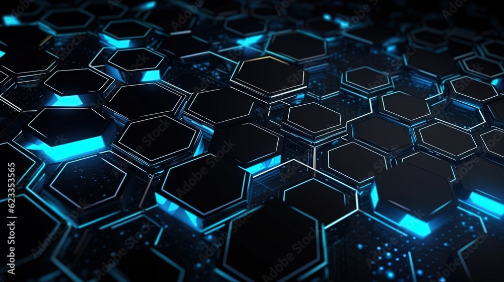 Abstract technological hexagonal background digital Technology Network Background Illustration Futuristic point wave. Abstract technological hexagonal background digital Technology Network Background Illustration Futuristic point wave.