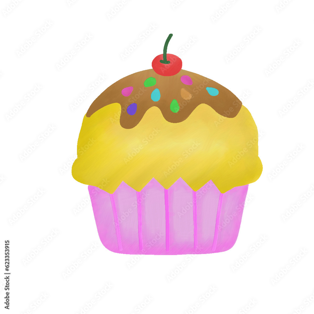 cupcake isolated on white background cupcake isolated on white background