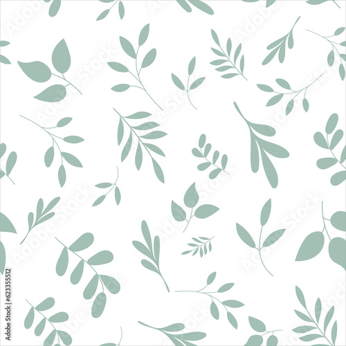 seamless background with plants vector