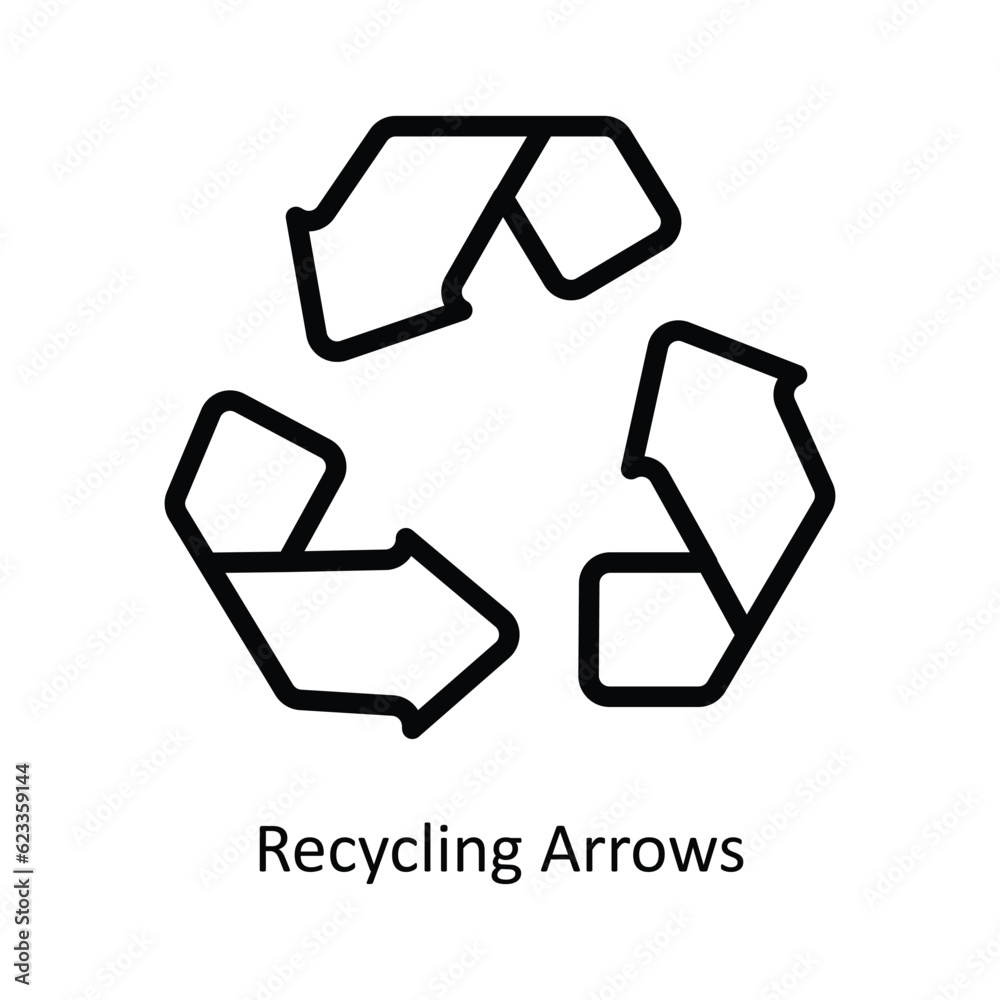 Recycling Arrows Vector outline Icon Design illustration. Nature and ecology Symbol on White background EPS 10 File Recycling Arrows Vector outline Icon Design illustration. Nature and ecology Symbol on White background EPS 10 File