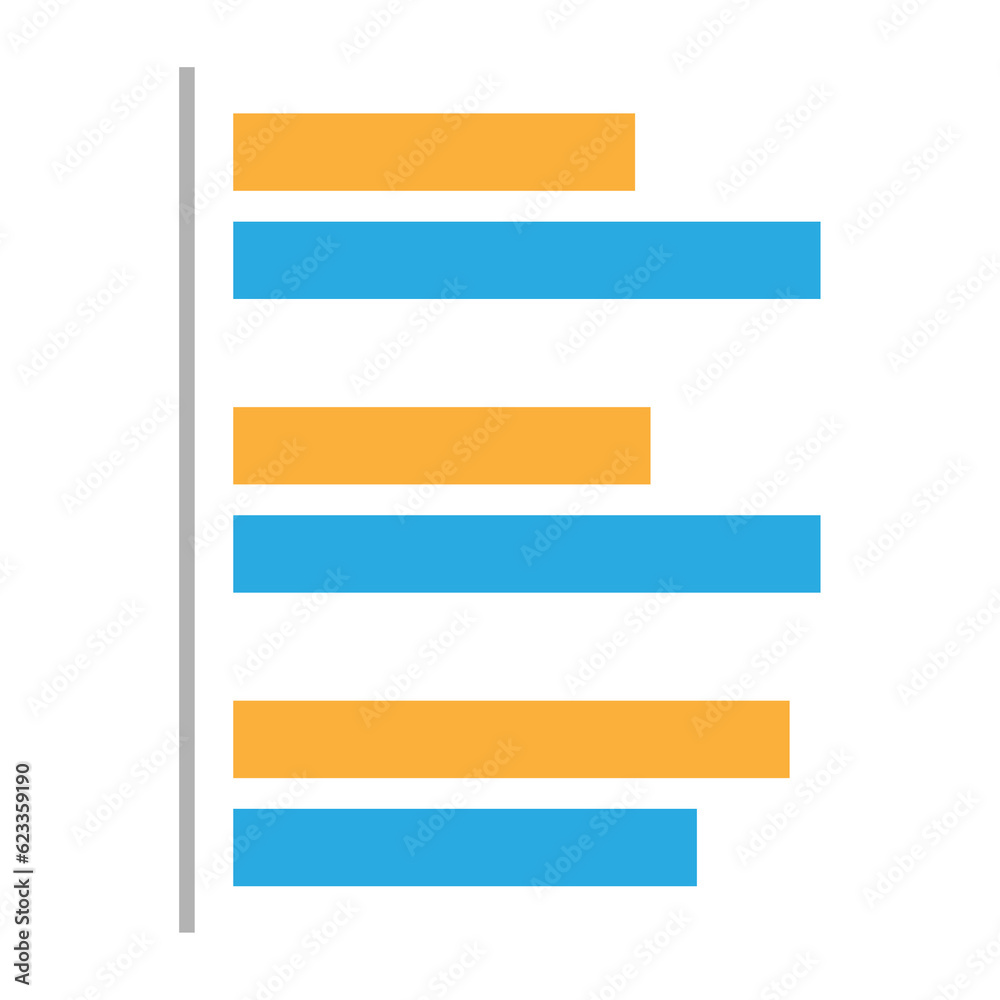Business graph icon, Color object statistics finance presentation, Flat success report symbol. Business graph icon, Color object statistics finance presentation, Flat success report symbol.