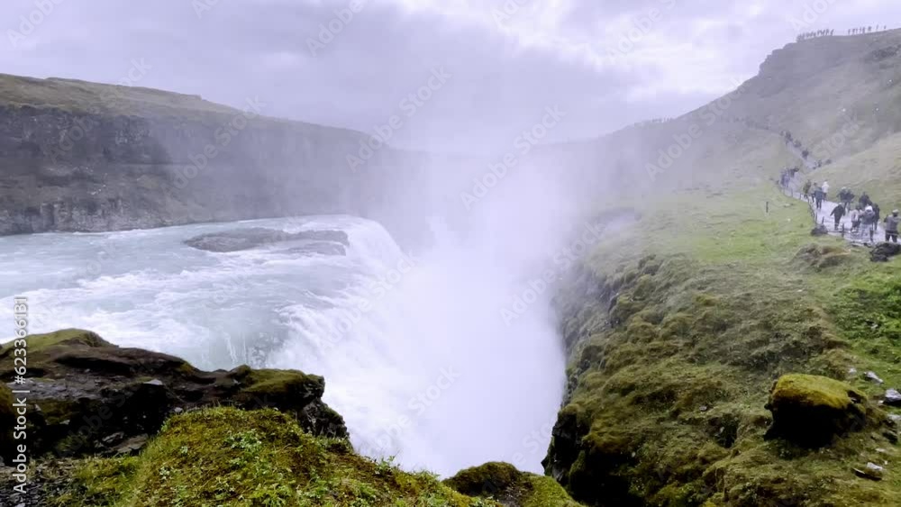 Iceland - Golden Circle - Uncover the secrets of Iceland's iconic Gullfoss waterfall through this captivating footage. Iceland - Golden Circle - Uncover the secrets of Iceland's iconic Gullfoss waterfall through this captivating footage.