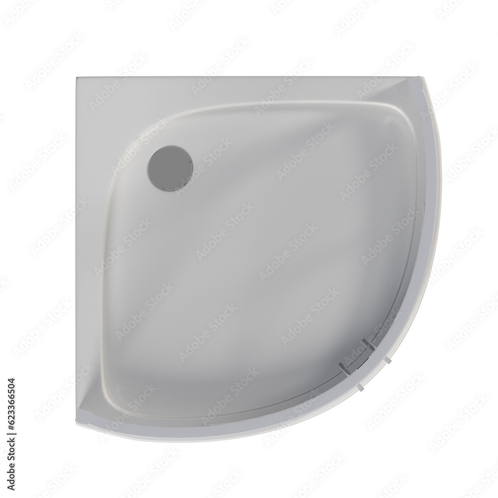 shower cabin isolated on transparent background, 3D illustration, cg render
