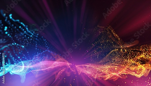 Glow particle abstract background