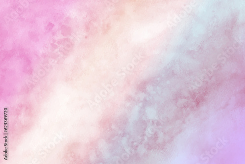 Abstract pastel watercolor background. Rainbow watercolour pattern. Abstract water color texture. Watercolor pastel splash. Summer watercolour vector background