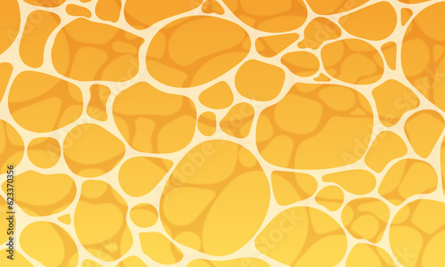 水面のイラスト背景素材、夕日