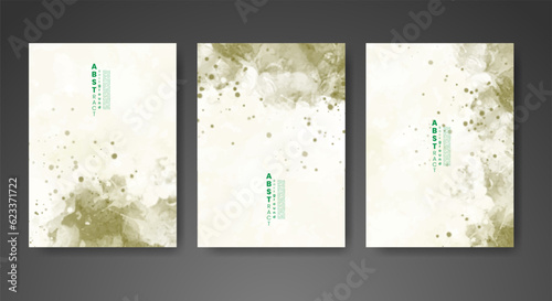 Cover template with watercolor background. Design for your cover, date, postcard, banner, logo.