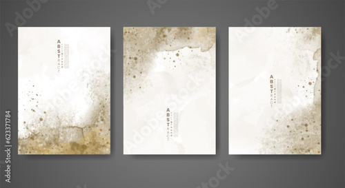 Cover template with watercolor background. Design for your cover, date, postcard, banner, logo.