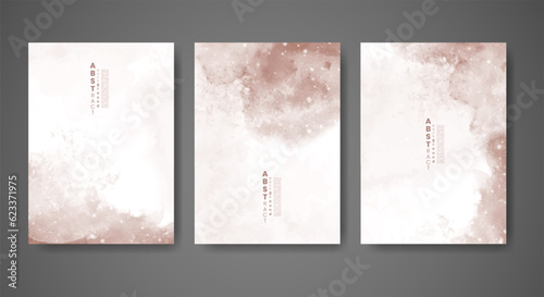 Cover template with watercolor background. Design for your cover, date, postcard, banner, logo.